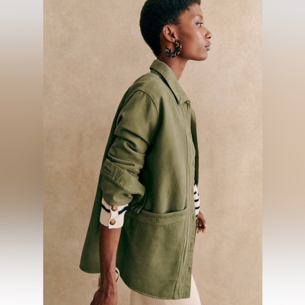 Sezane Will Jacket Khaki Medium